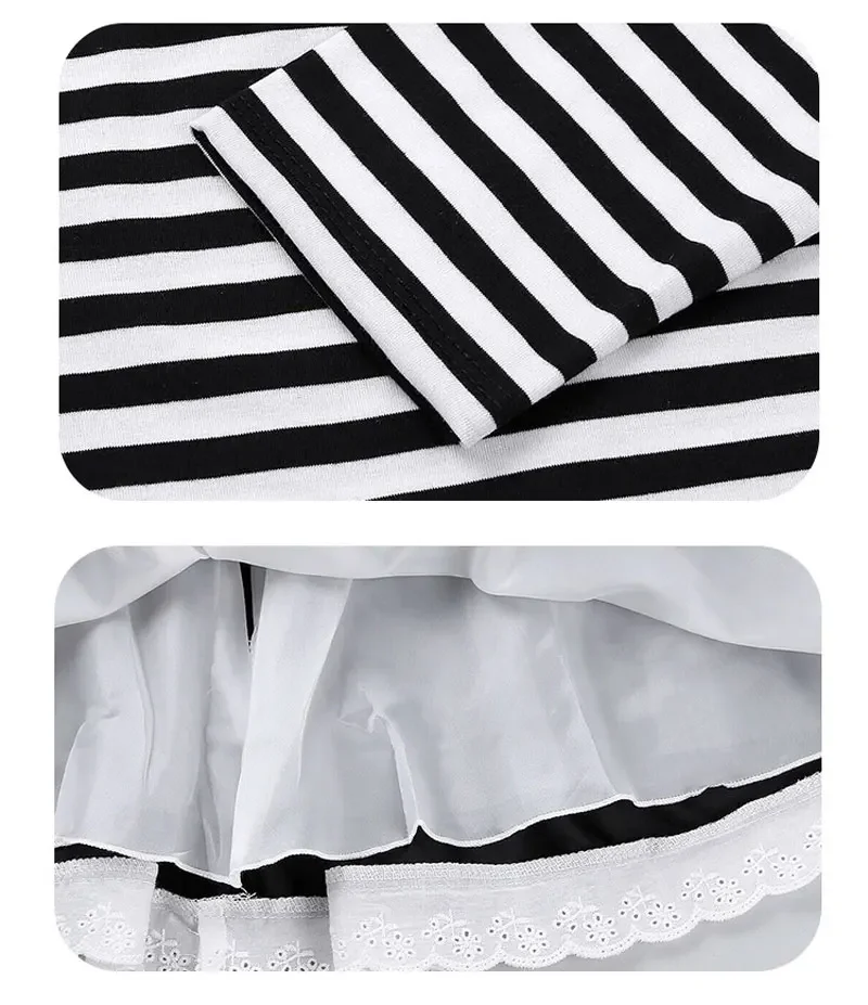 Halloween Cosplay Pantomime Clown Circus Performance Costume Drama Clown Costume Striped Suit
