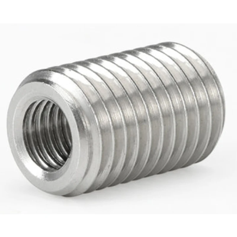 M2M2.5M3M4M5M6M8Mstainless steel 304 inside outside thread Adapter screw wire thread insert sleeve Conversion Nut Coupler Convey