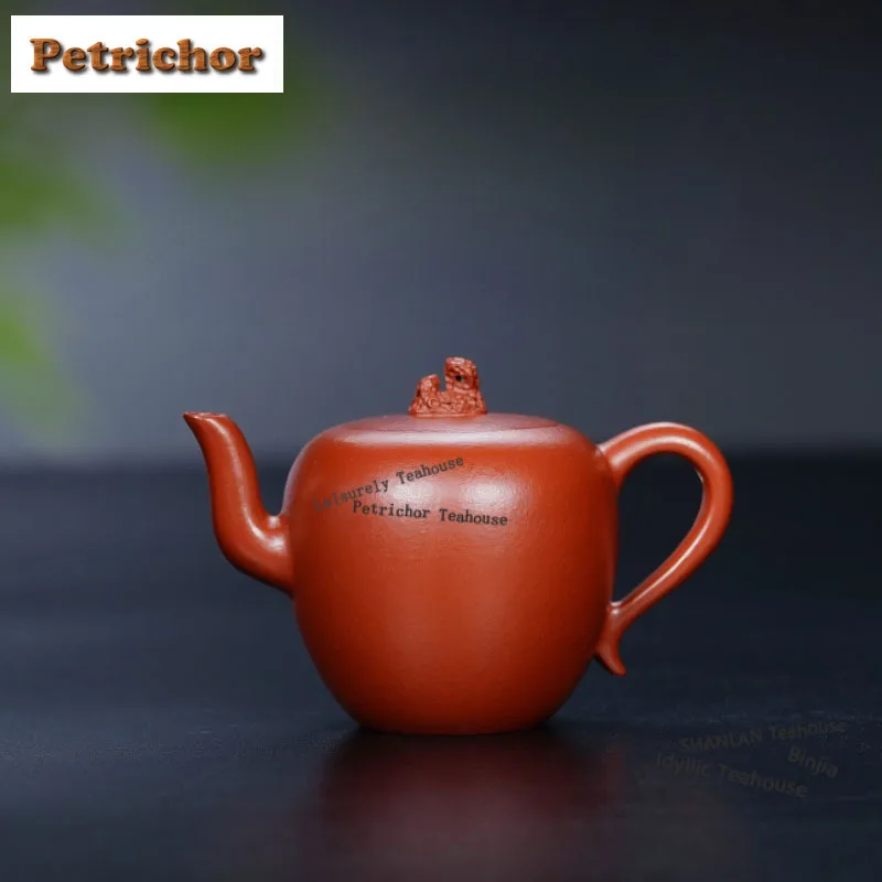

140ml Antique Yixing Purple Clay Teapots Handmade Beauty Shoulder Pot Raw Ore Zhu Mud Kettle Chinese Zisha Teaset Tableware Gift