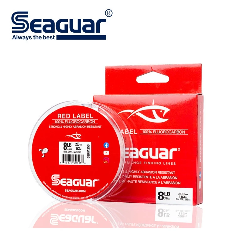 SEAGUAR Red LABEL línea de pesca fluorocarbono Japón