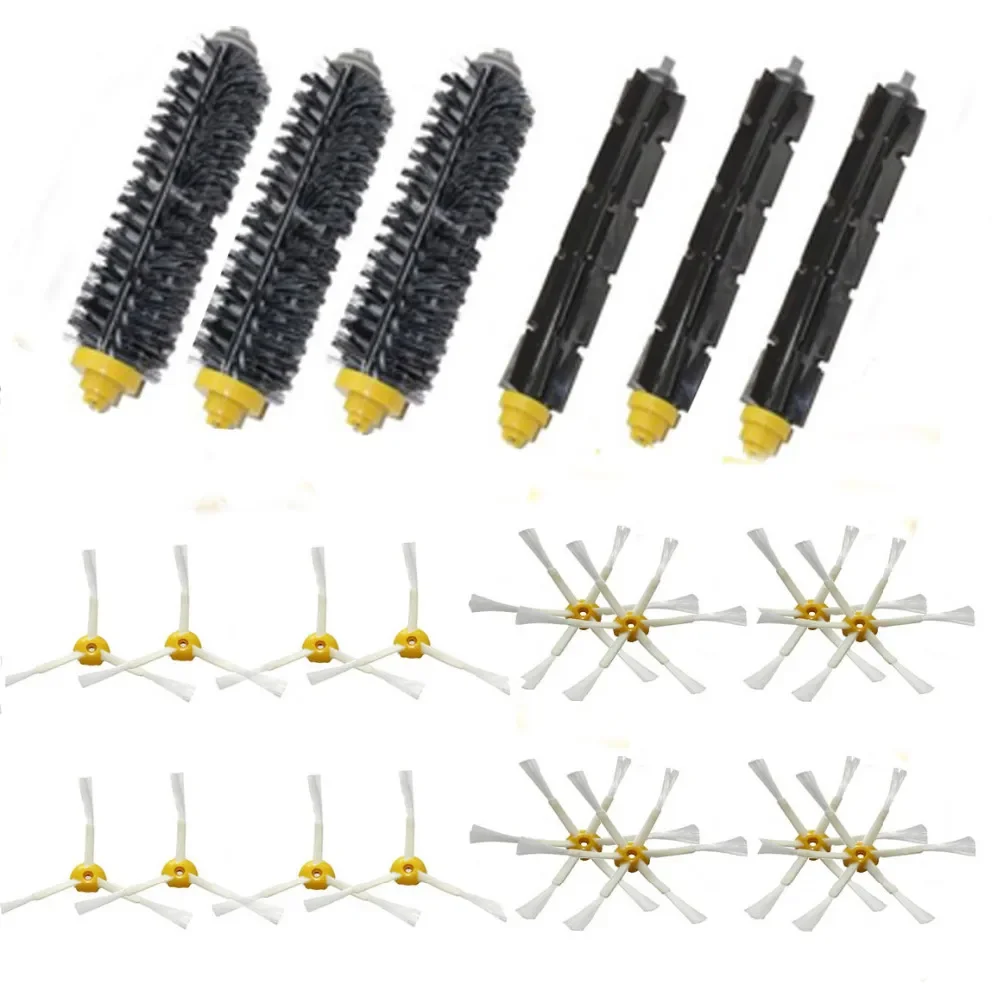 

High Quality 3 Bristle & Flexible Beater Brush & 16 Side Brush kit for iRobot Roomba 700 Series 770 780 790