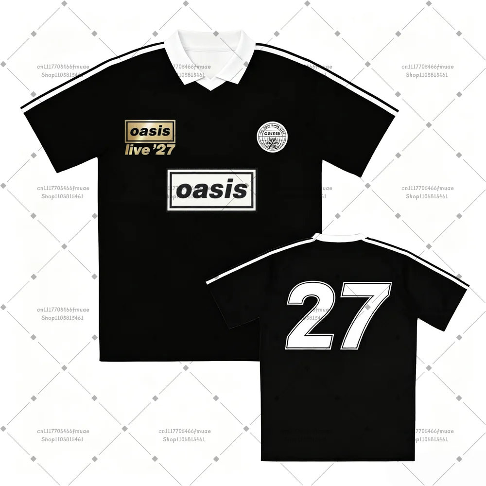 Oasis Live '27 World Tour 2026 New Quick-dry Breathable Top Adult T-shirt Summer Vintage Casual Training Outdoor Sports Jersey