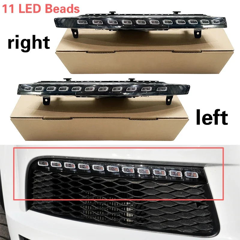 For Audi Q7 2010-2015 11 LED Beads Automobile Forward Turn Signal Lamp Running Signal Lamp 4L0953041E 4L0953042E