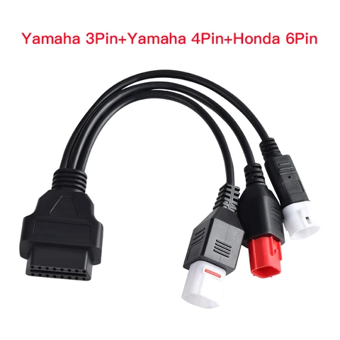 Разъем OBD2 для мотоцикла подходит для Yamaha для KTM/Honda/Ducati/Suzuki диагностический считыватель кодов неисправностей адаптер Удлинительный кабель