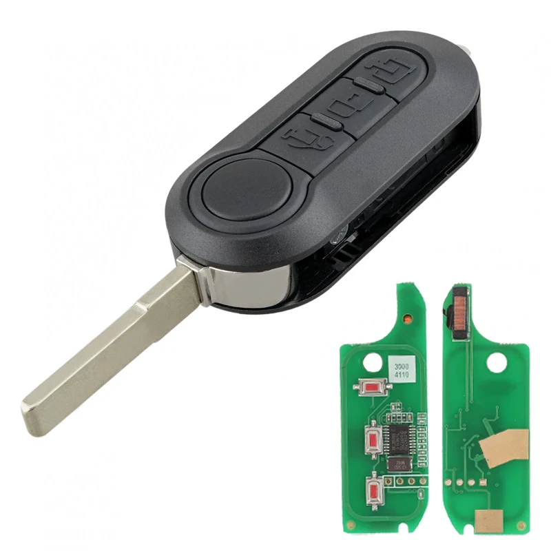 Chave de controle remoto para carro Marelli 433MHz ID46 para Fiat MPV Bravo/Ducato 500 Doblo Qubo Grande Punto Citroen Jumper Peugeot Boxer