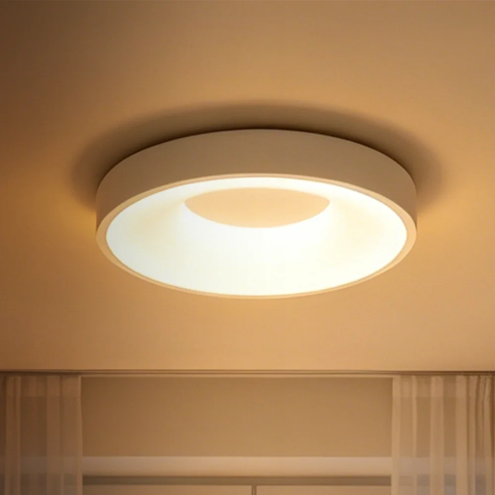 LED Ceiling Lamp AC180-265V Narrow Voltage Black White 24W 36W Dimmable Anti-Glare Flicker Free Living Room Bedroom