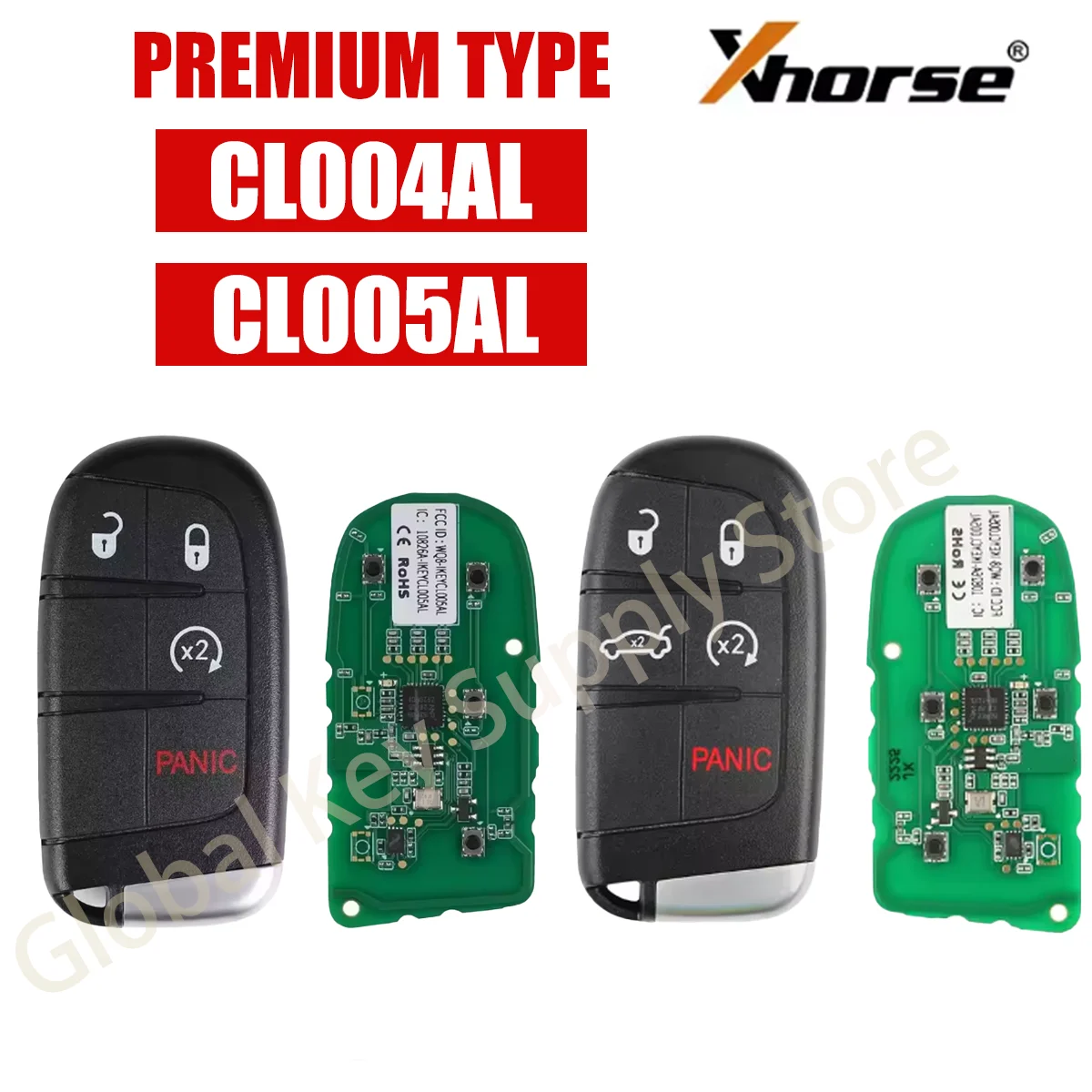 AUTEL IKEYCL004AL IKEYCL005AL CL004AL CL005AL Universal Smart Key for KM100/IM508/IM608