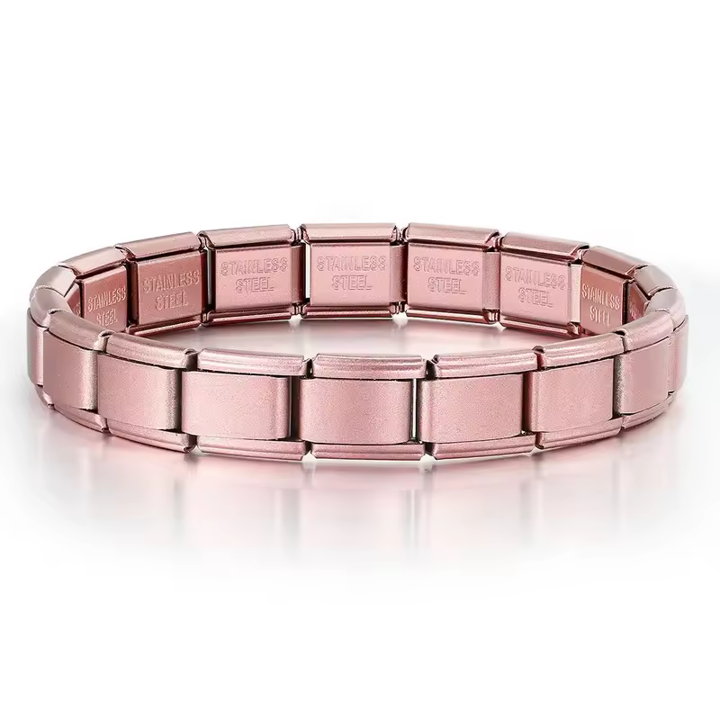 2025 New Men and Women Starry Colors 18 Pieces Italian Charm Fit 9mm Stainless Steel Modular Bracelet Wholesale Jewelry - Image 14