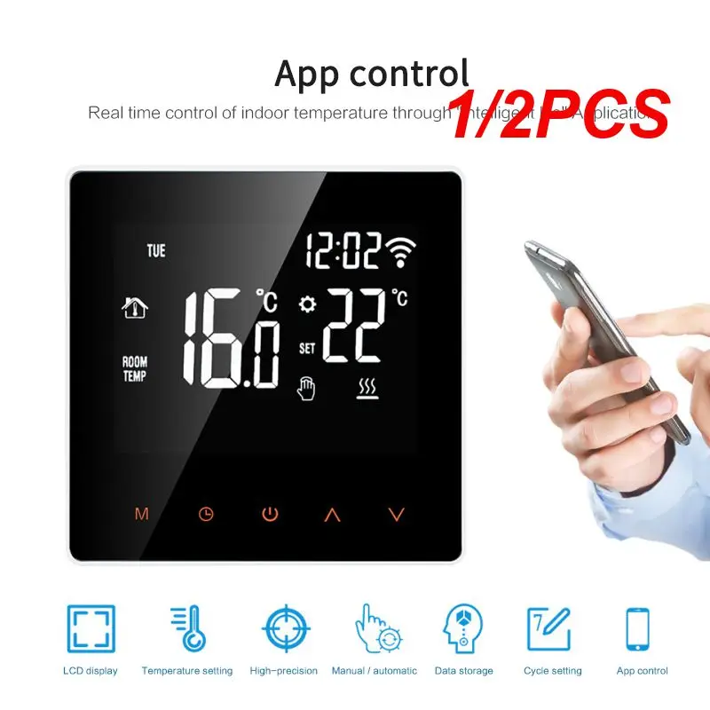 

1/2PCS Tuya WiFi Smart Thermostat Temperature Controller for Electric floor Heating,Water/Gas Boiler Voice Work for Home