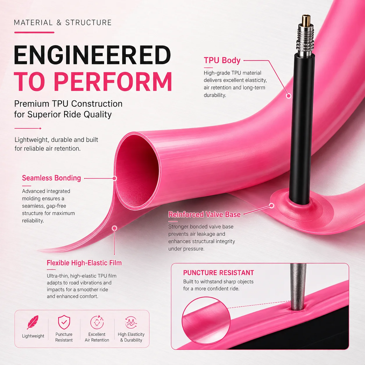 PINMOAP 1/2/5PCS Tubo interior - Inner Tube 700C reseña y precio