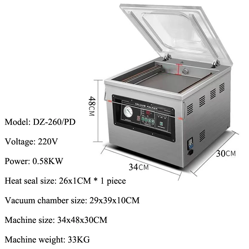 Automatic Desktop Vacuum Sealing Machine Mini Vacuum Packaging Machine For Food, Rice, Meat, And Fish