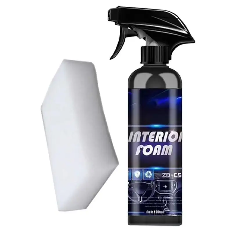 

Car Interior Cleaning Foam Spray Foam Cleaner Car Detailer Stain Remover Effective Automotive Interior Cleaning Foam Spray For