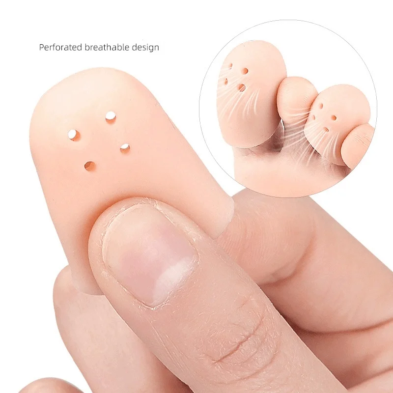 1/5/10 Pares de Protectores de Silicona para Dedos del Pie, Fundas para el Pulgar, Alivio del Dolor de Verrugas y Bollos, Tubo para Dedos, Corrección de Juanetes, Cuidado de los Pies