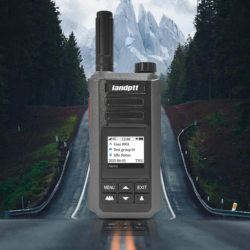Landptt 4G POC無線PTTトランシーバー、SIMカード対応、世界範囲、広帯域、無料プラットフォーム、長距離無線コミュニケーター