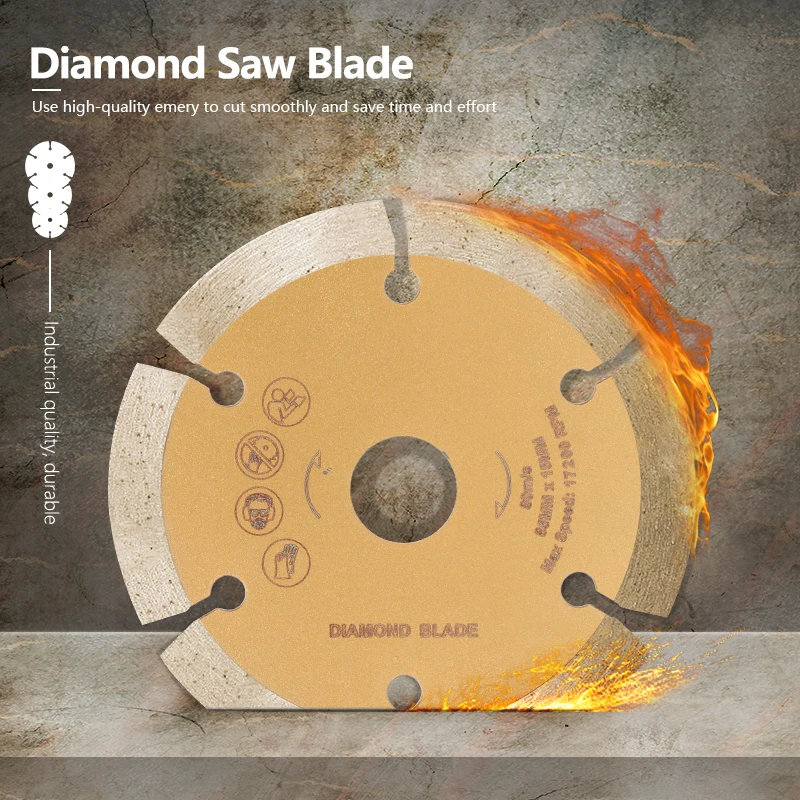 CMCP-Diamond Dry Cutting Disco Saw Blade, Circular Saw Blade, 85mm, 89mm, 115mm, Cut Concrete, Ceramic, Brick, Marble, Stone