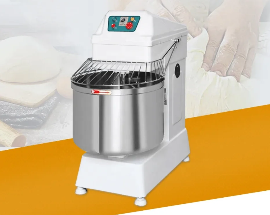 

Commercial 12KG Spiral Dough Mixer Electric Stainless Steel Bakery 34L Dough Mixer