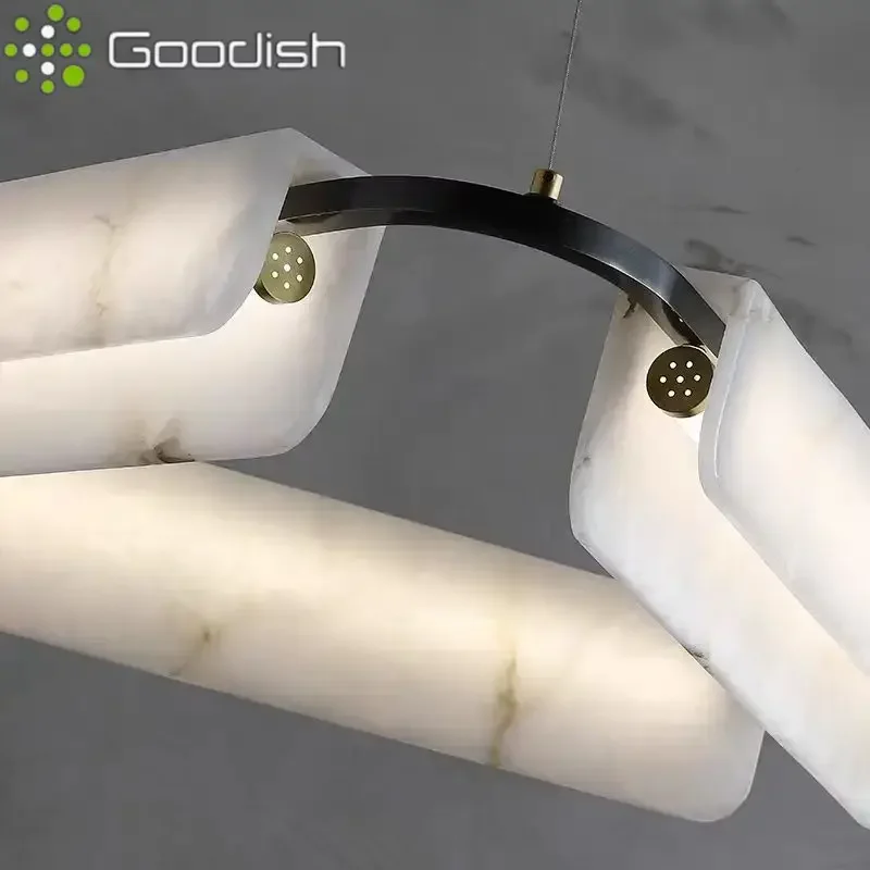 الرخام قلادة LED أضواء الحديثة الشمال مصباح معلق لتناول الطعام غرفة المعيشة غرفة نوم ديكور المنزل تعليق الثريا بريق