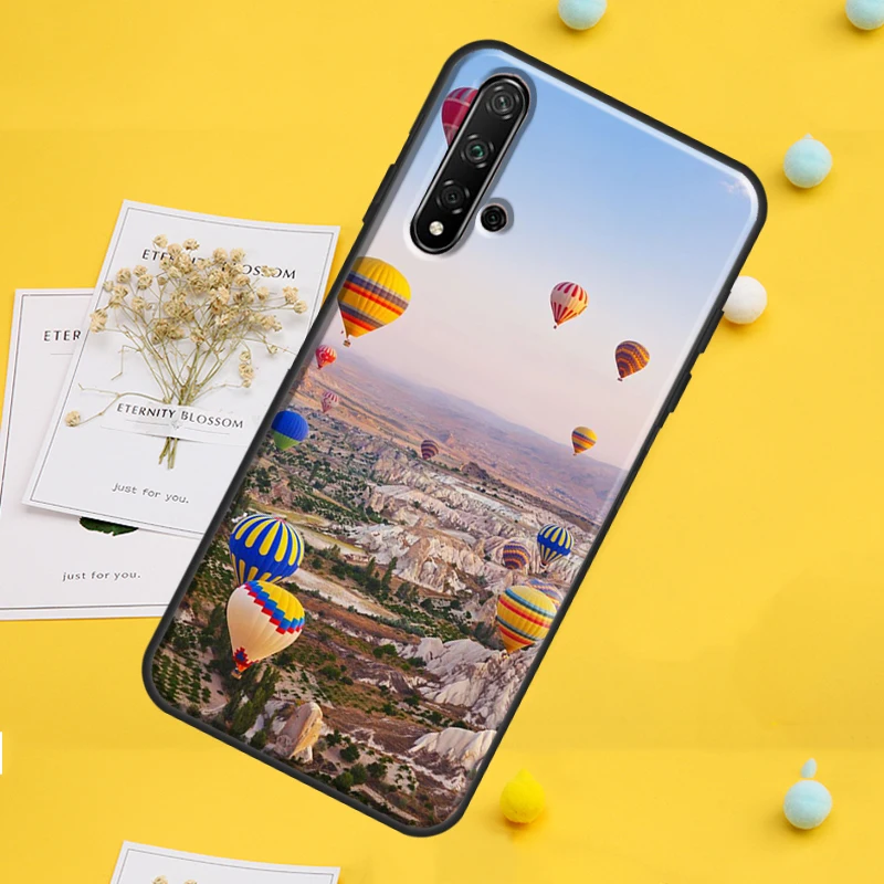 منطاد الهواء الساخن السفر الجبل لهواوي نوفا 7i 8i 11i 12i 12s 9 10 SE Y91 Y90 Y60 Y70 Y72 Y61 P60 Pro P30 P40 لايت