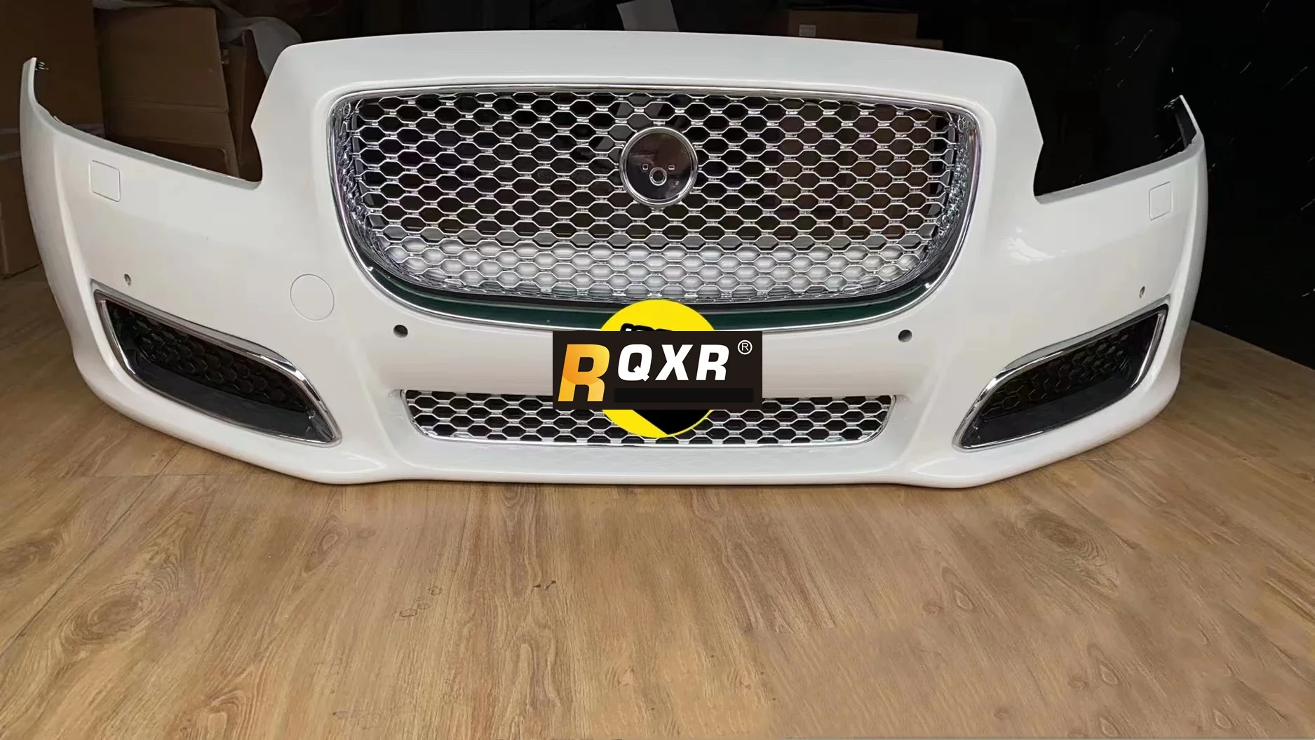 

For Jaguar xjl 2010-15 upgraded 2016-19 Front bumper assembly grill fog lamp cover frame car accessories accessoire voiture