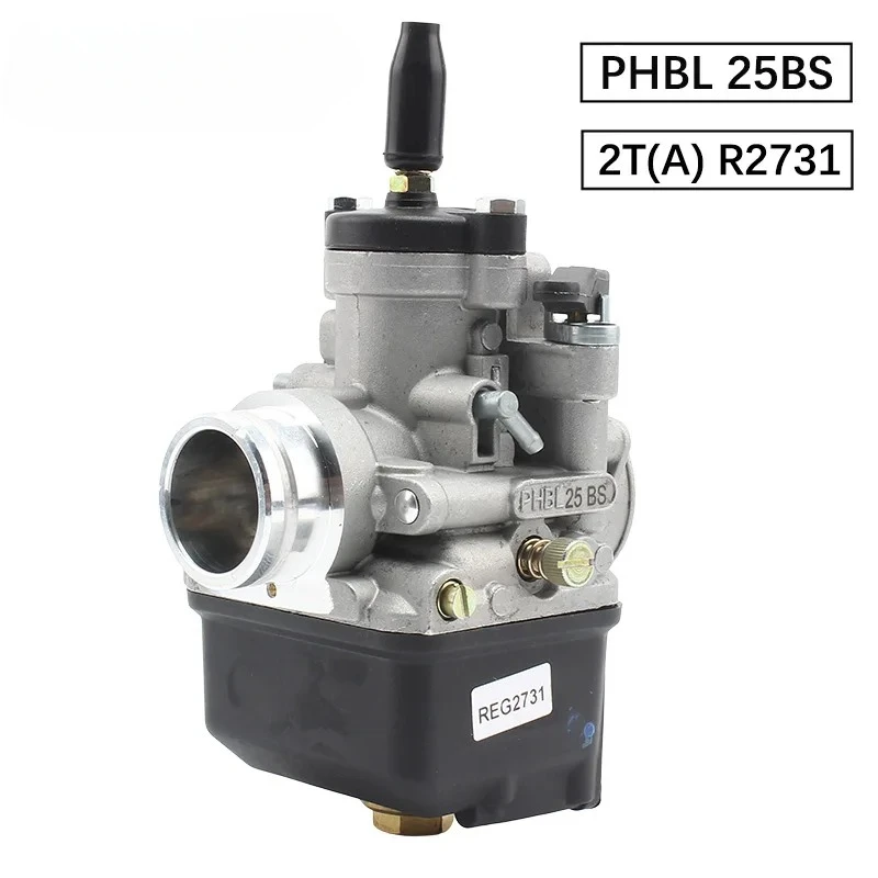 Carburetor PHBL 25mm BS R2731 DellOrto Carburetor 50cc-300cc 2 Stroke Carb Start Man Aprilia 50 Amico LX Gl Dt