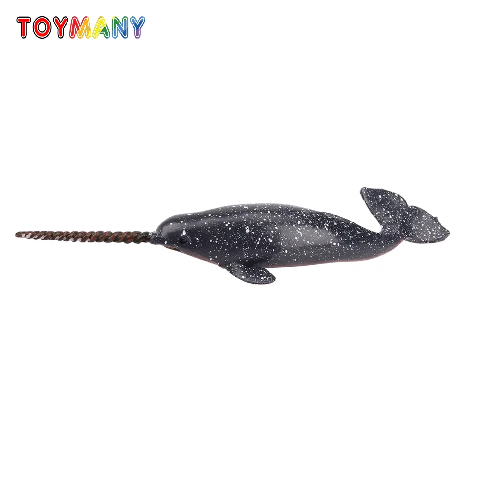

Toymany Simulation Narwhal Ocean Animal Model Toy Mini Figures Dolls Action Figurines Toys Children Gift Cake Decoration