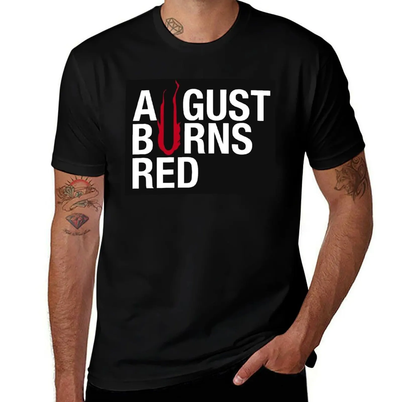 

T-Shirt man cotton red T-Shirt pack t august t man casual shirt tshirt for shirts burns man