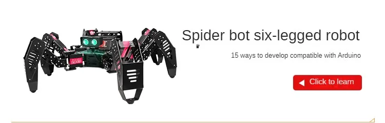 18 DOF Aluminium Hexapod Spider Bracket Six 3 DOF Legs Robot Frame Kit with Ball Bearing Fully For Programmable Robot DIY Kit