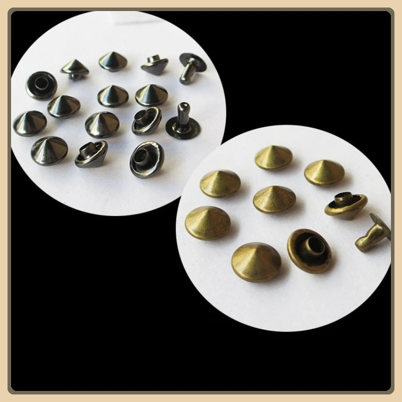 5-12mm Conical Rivet Spikes DIY Punk Rock For Clothes Shoes Bags Pet Collar Decor Decoration Leathercraft Accessories