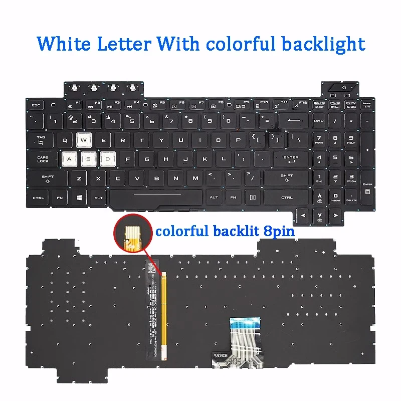 New Laptop Keyboard FOR ASUS Flying Fortress 5/6/7 FX95G FX95D FX705 FX504 FX505G FX80