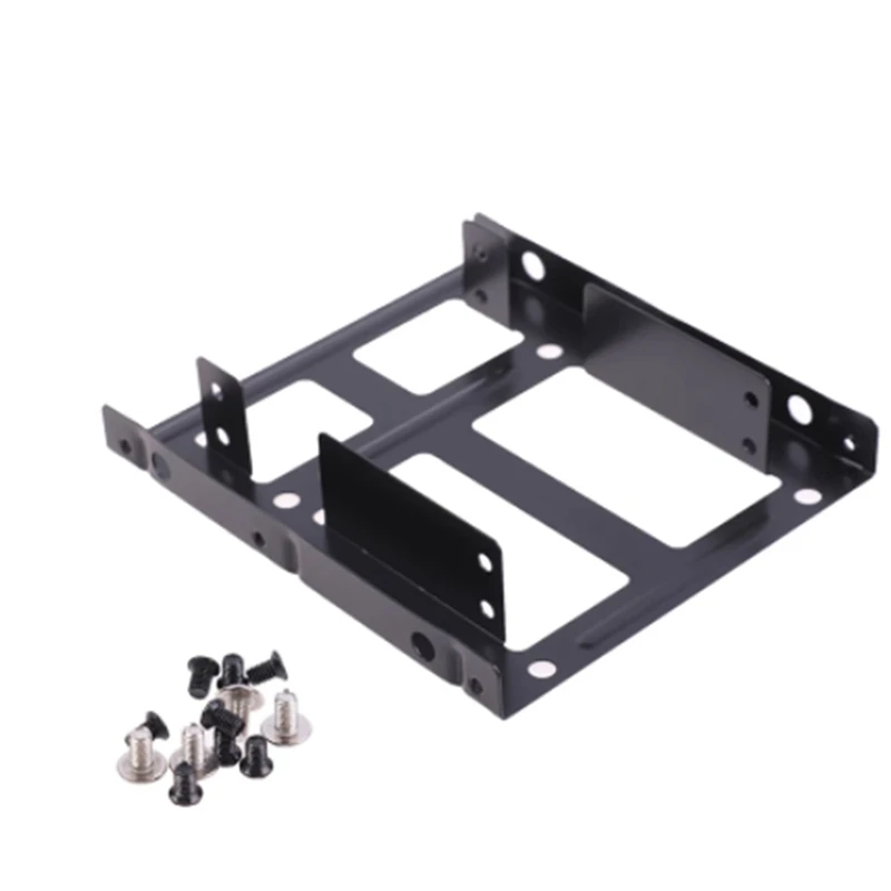 Double Layer SSD Metal Frame 2.5 To 3.5 Internal Mounting Computer SSD Hard Drive Dual Desktop Converter Adapter Bracket-DTD2