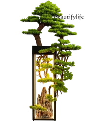 Simulation Home Welcome Pine Welcome Green Plant Living Room Fake Trees Floor Hotel Large Decoration