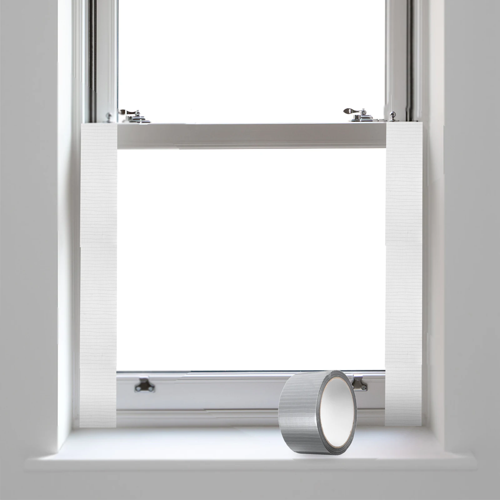 Windproof Tape Weather Seal for Windows Weatherproof Water Stripping Door and Sealing Silver