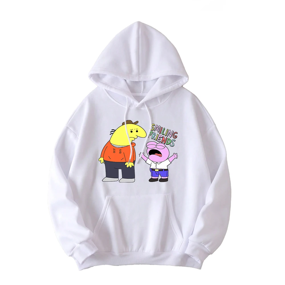 Popular Pullover Anime Smiling Friends Hoodie Cosplay Sweatshirts Kawai Hoody Harajuku Clothes  Hoodies Sweatshirt