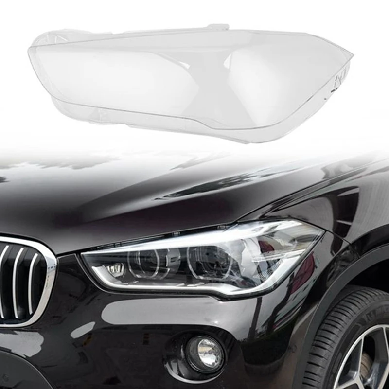 

For-BMW X1 F48 2016 2017 2018 2019 Headlight Shell Lamp Shade Transparent Lens Cover Headlight Cover