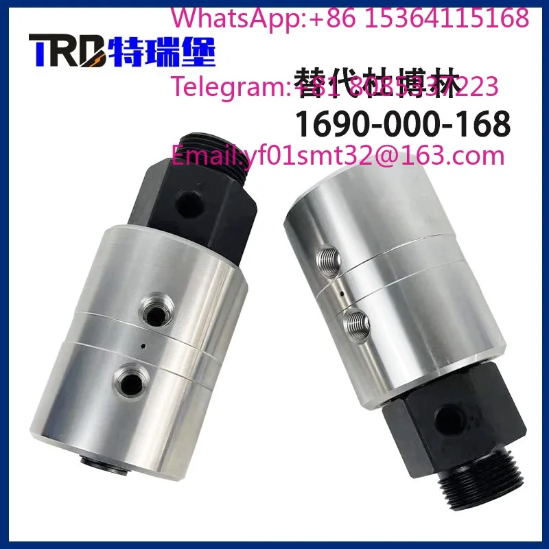 YS1681/2 Dual Circuit Rotary Joint For Slitter Rewinder 6/1 Inch Threaded Expansion Cylinder Coiler Hydraulic Swivel Joint