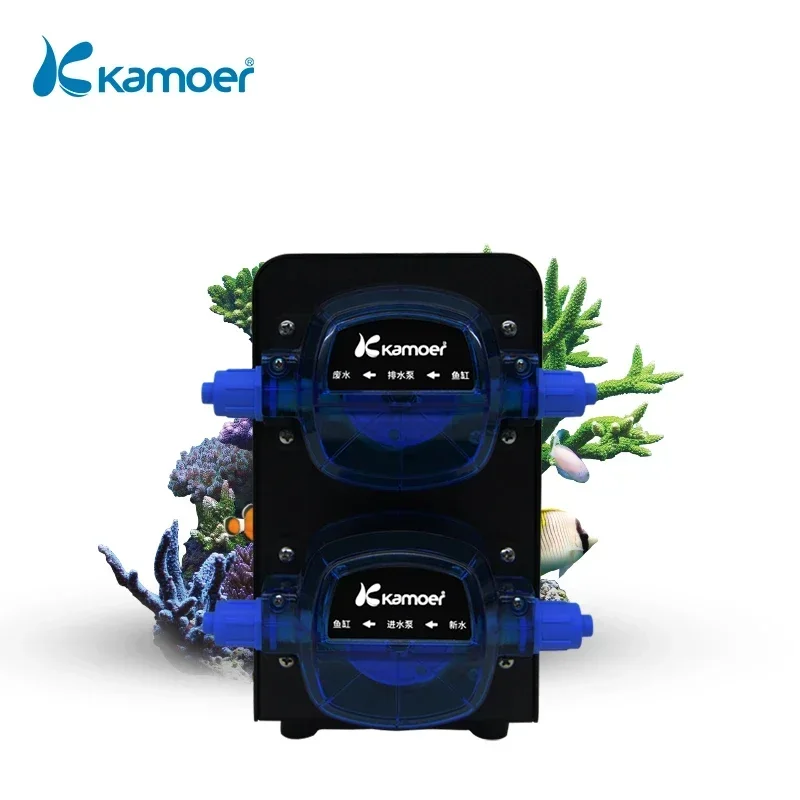 Kamoer X2SR WiFi Automatic Water Change Pump with Two Stepper Peristaltic Pumps for Aquarium (Phone Control and Long Lifetime)