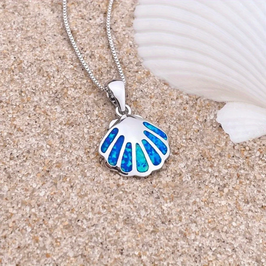 1PC Fashion Creative Shell Necklace Ocean Style Shell Pendant Women\'s Jewelry Perfect Gift for Lovers Mothers and Friends