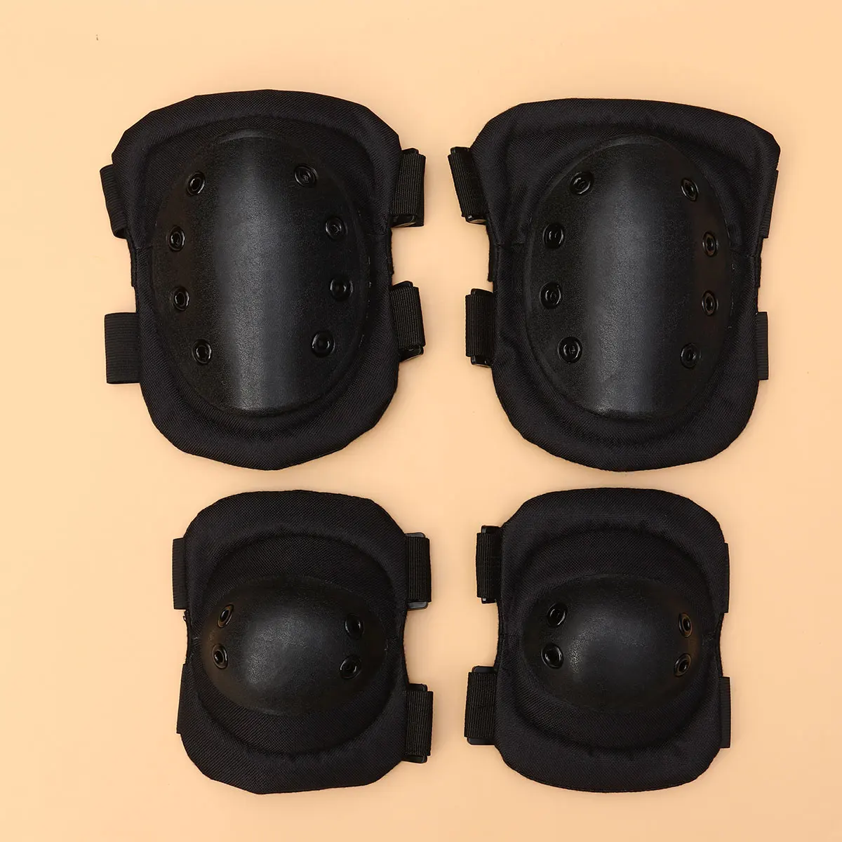 دعامة الركبة الإسفنج منصات تسلق الرياضة حامي قابل للتعديل ركوب الخيل الأسود #2