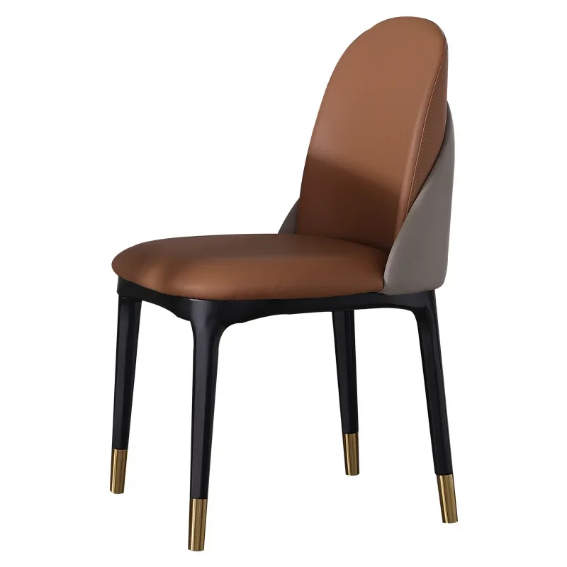 

Nordic Style Dining chair with metal frame modern sample cafe shop coffee wood home leisure chairs