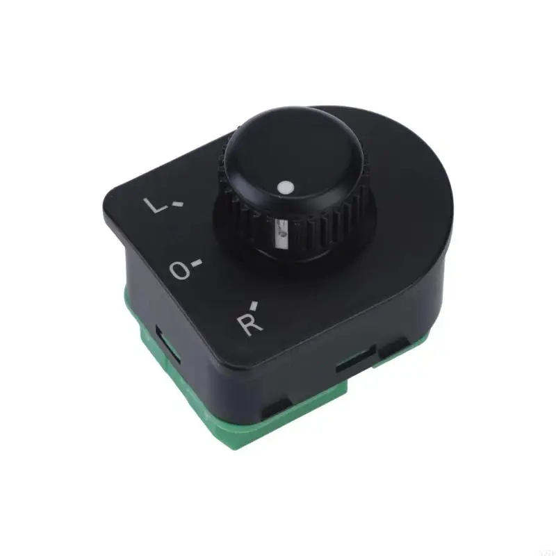 Driver Side Mirror Control Knob Assembly 1J1959565F, Left Hand Drive ABS Housing for 1996-2008 B5 MK4 Vehicle Mirror X37F
