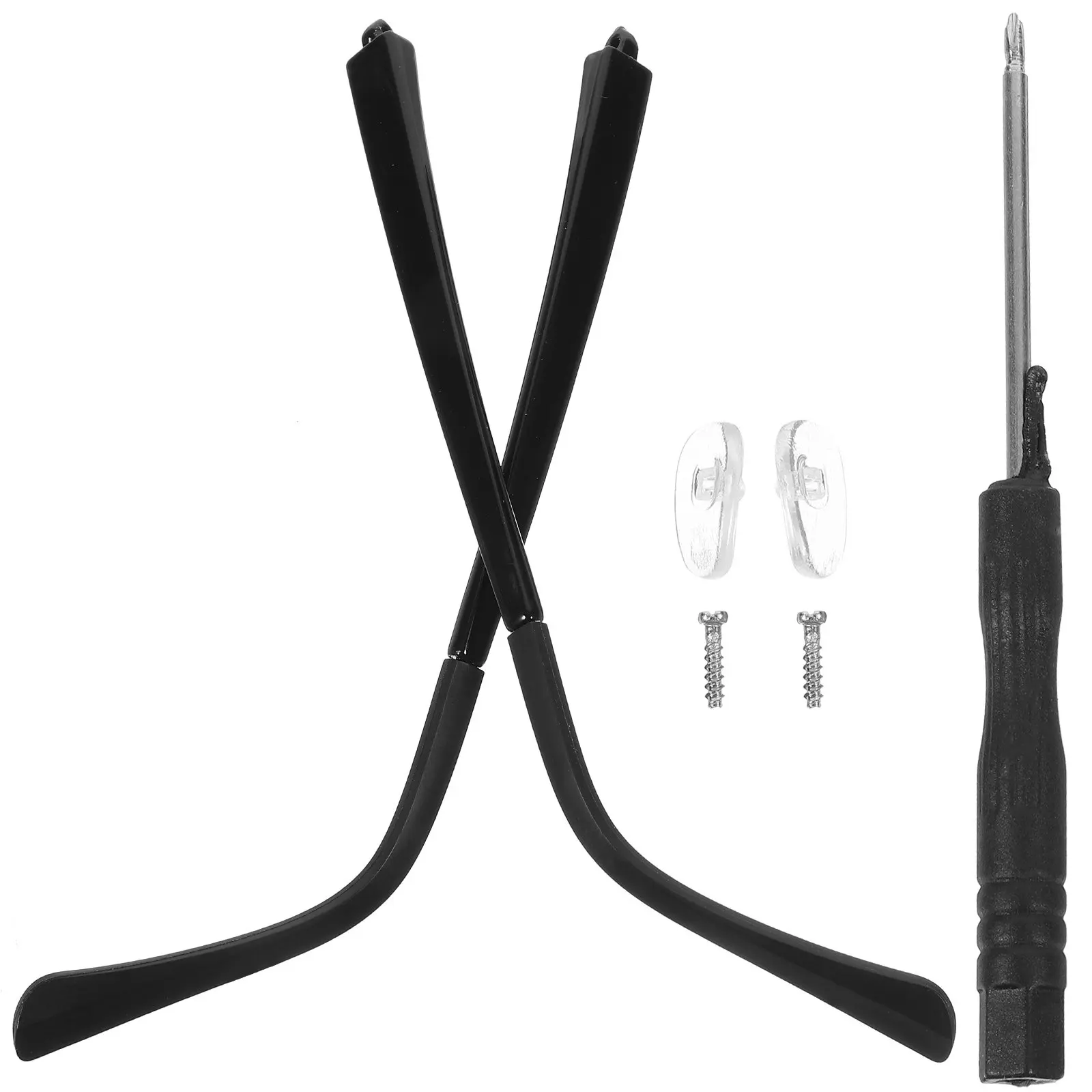 

1Set Eyeglasses Replacement Temples Arms Comfortable Nonslip Ear Friendly Lightweight High Strength Glasses Arm Legs Repair