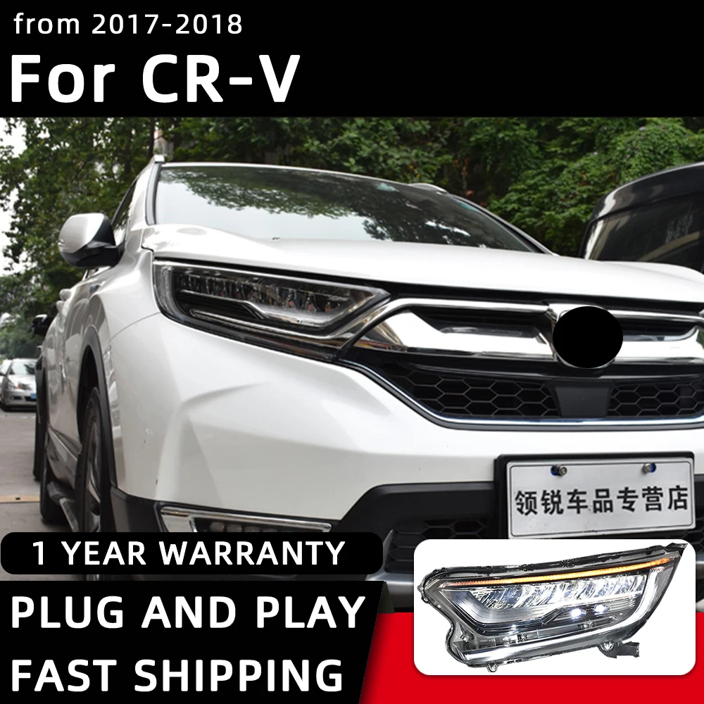 Car Styling Headlights for Honda CRV CR-V LED Headlight 2017-2018 Head Lamp DRL Signal Projector Lens Automotive Accessories