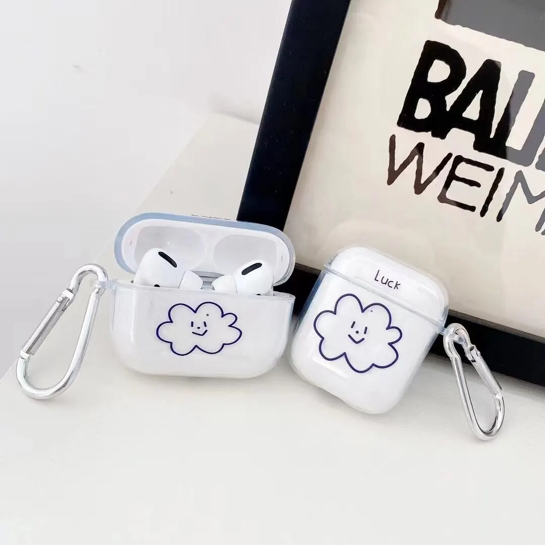 Cartoon Application Airpods 3 Pro Case Apple 2 Clear Soft Shell Bluetooth Headphone Case I12