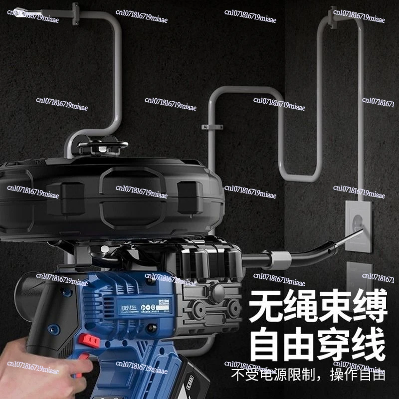 Threading artifact Hydro-electric wire drawing machine Lithium electric wire threading machine Automatic wire drawing electric