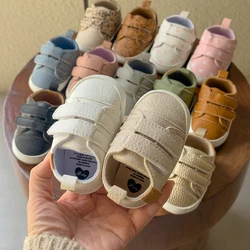 Newborn Baby Shoes Baby Boy Girl Shoes Classic Leather Rubber Sole Anti-slip Toddler First Walkers Infant Girl Shoes Moccasins