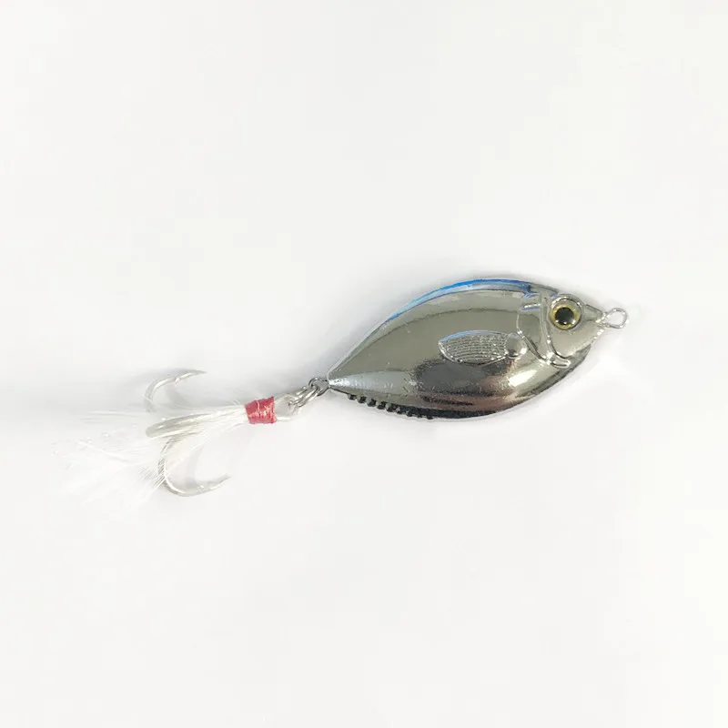 Angeln Locken Fisch Form Jigs 15g 20g 30g Shore Cast Jigbait Künstliche Köder Minnow VIB Bass mandarin Harten Köder – Detail 5