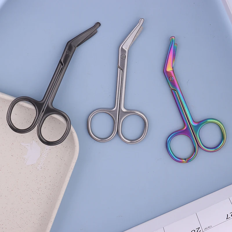 11CM Stainless Steel Gauze Bandage Scissors Dressing Surgical Scissors Household Plaster Scissors Nurse Scissors