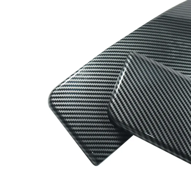 Car Carbon Fiber Texture Center Console Armrest Box Pad Protection Cover For BMW 7 Series E66 2002 2003 2004 2005 2006 2007 2008