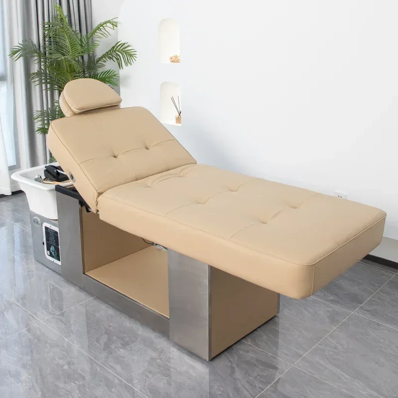 YH Thai massage shampoo bed hair salon special electric head-up beauty, head treatment bed water circulation fumigation bed