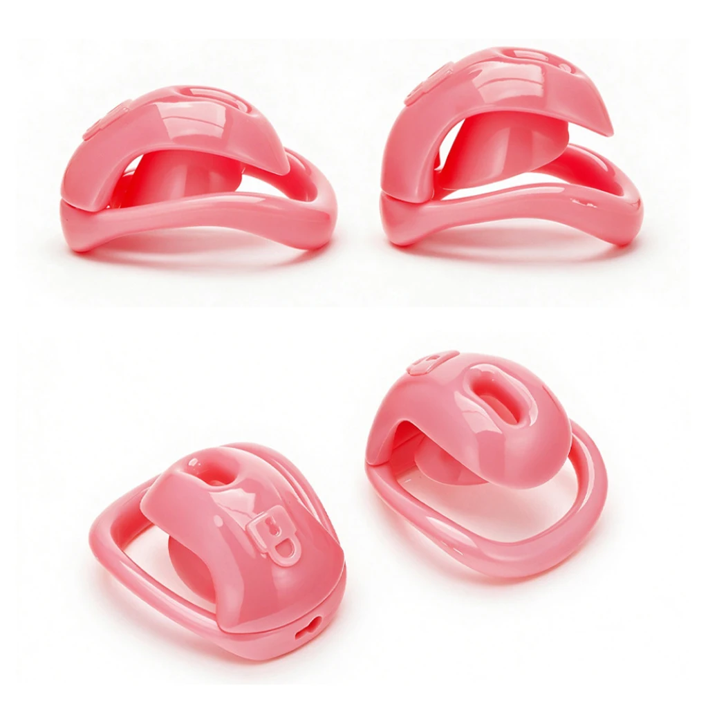 Plastic Micro Femboy Male Chastity Device Cock Cage Penis Ring Adult Sex Toys for Men Pussy CB Lockable Cock Cage With Mini Lock - view 4